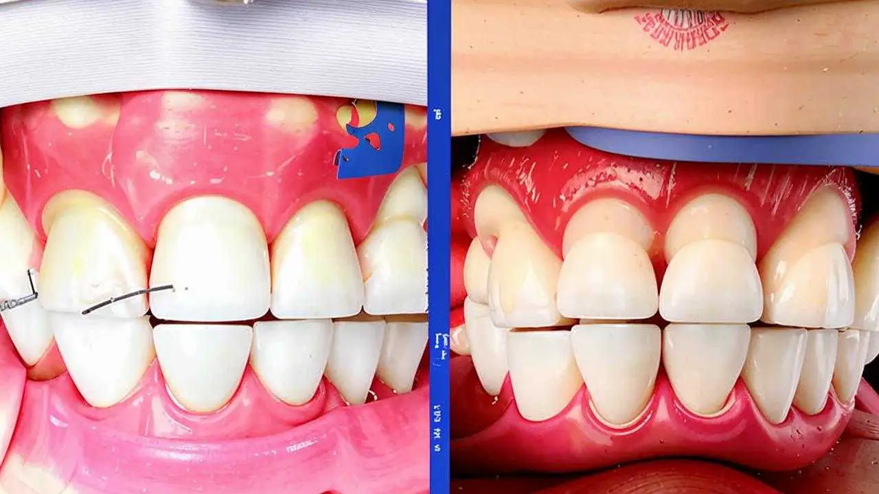 acrylic denture before and after photo