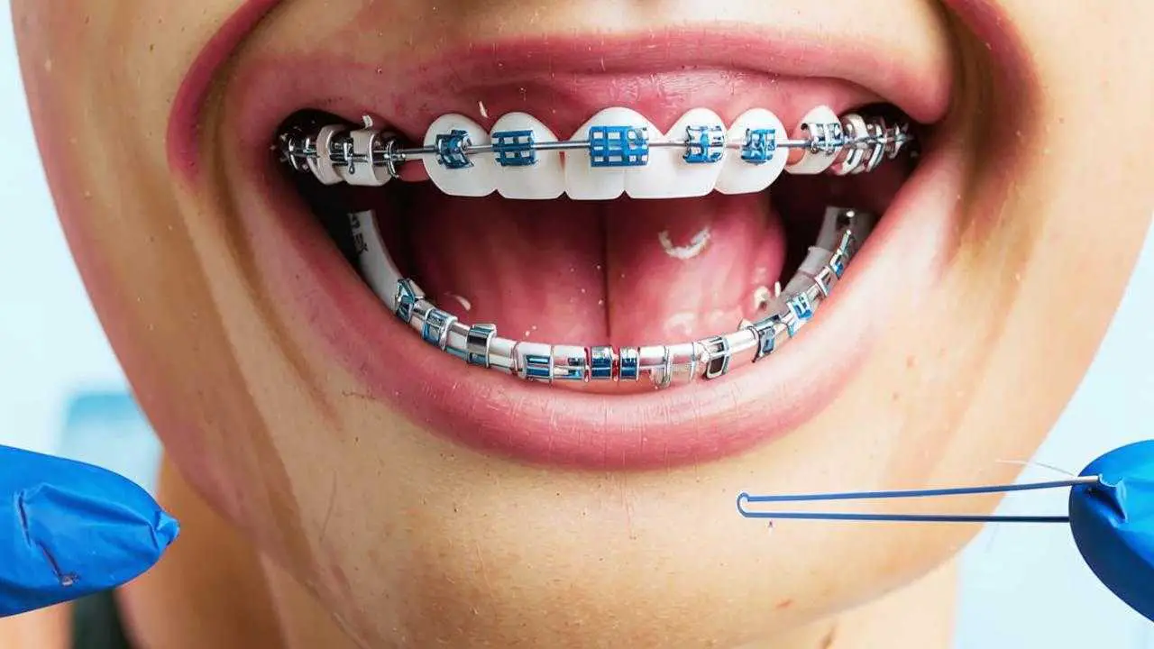 how to floss your braces