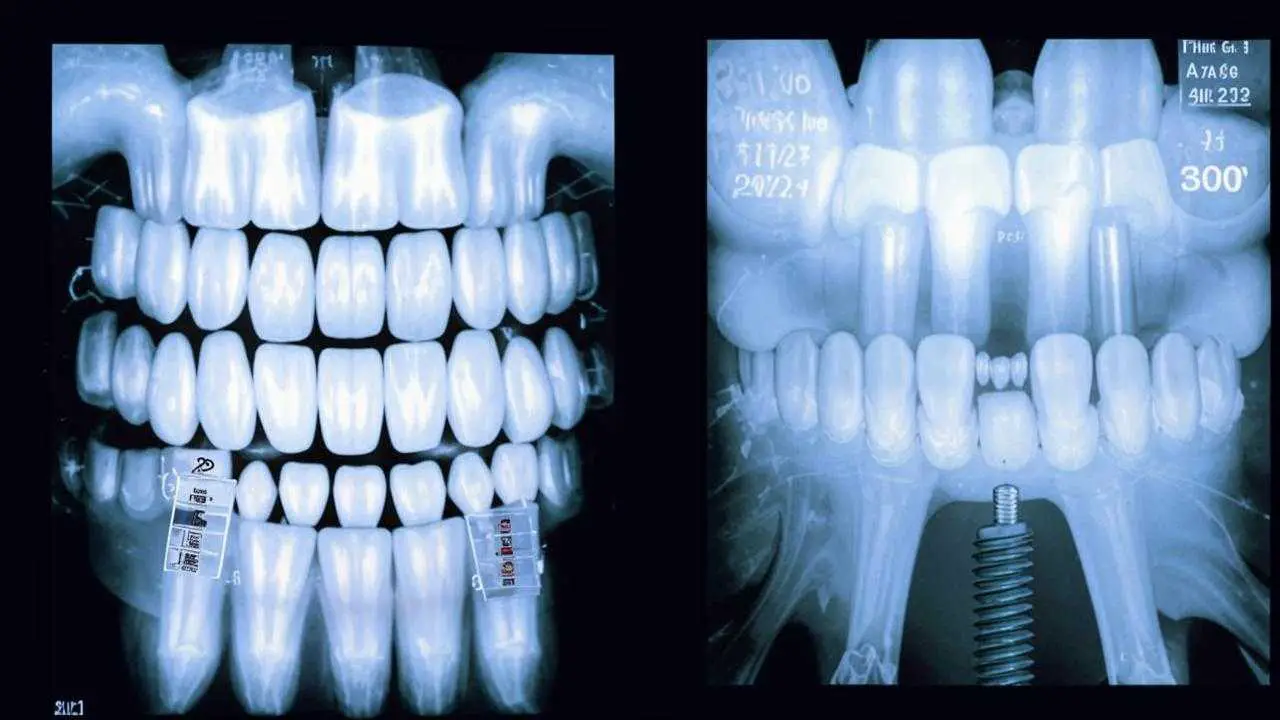 peri-implantitis on x-ray