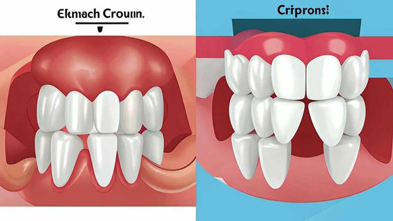 installation of a crown on a tooth