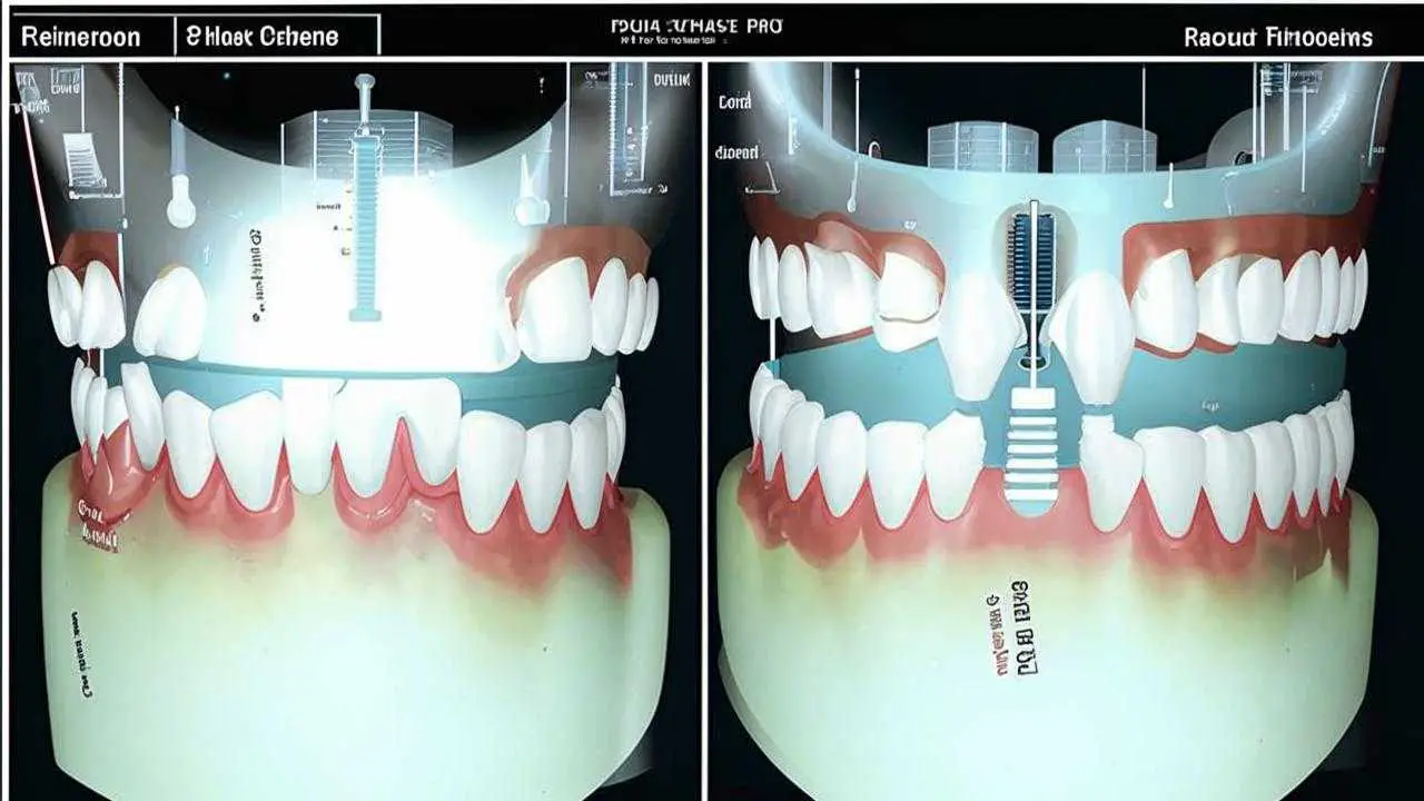 peri-implantitis on x-ray