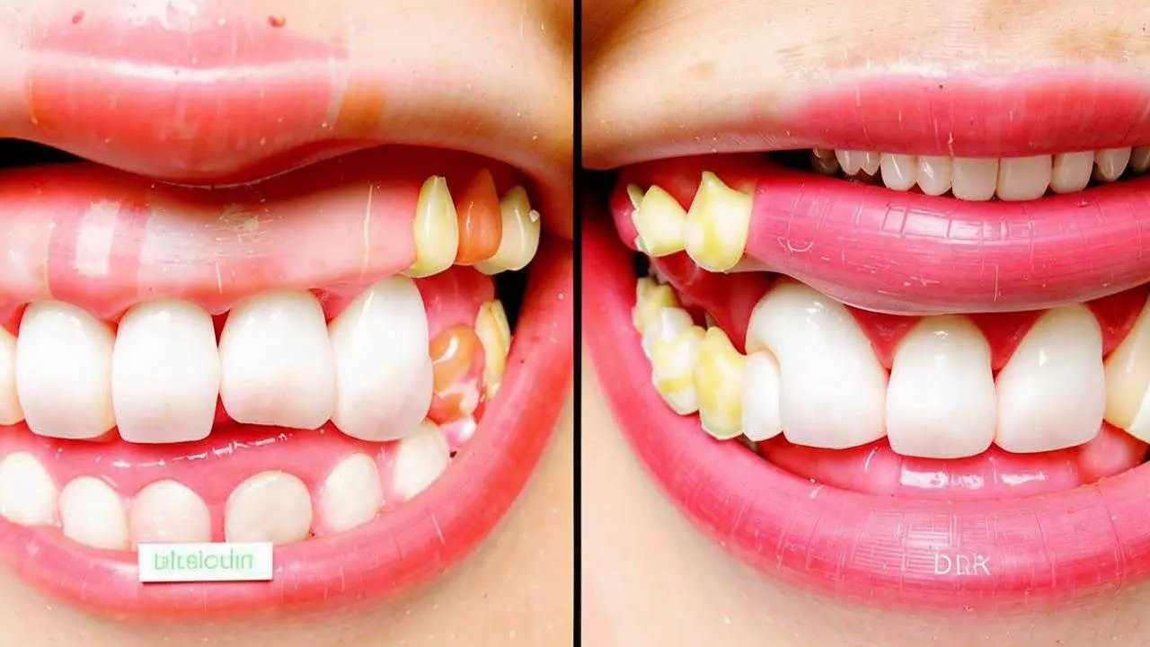 teeth cleaning photo before and after at ROOTT